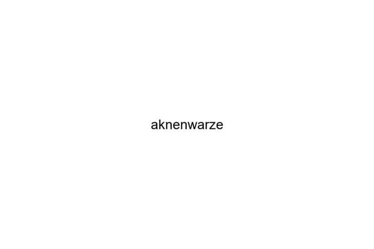 aknenwarze