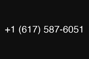 +1 (617) 587-6051