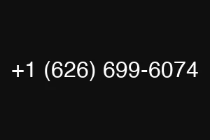 +1 (626) 699-6074